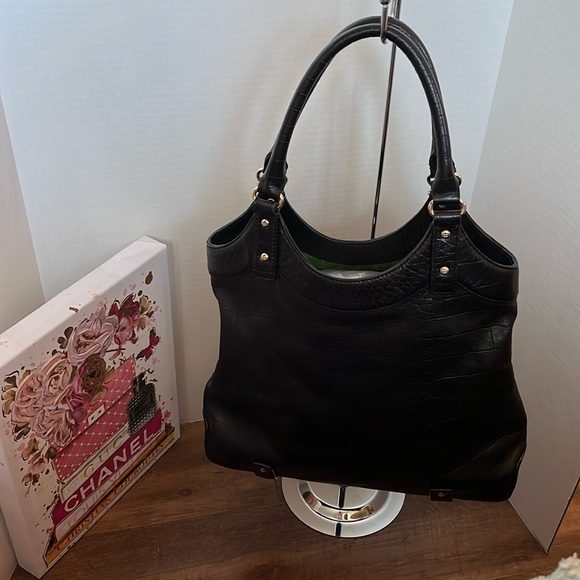 kate spade Handbags - Kate Spade New York Stevie Carlsbad Embossed Crocodile black tote